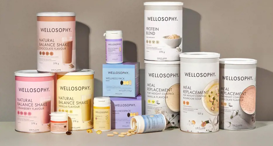 Nutrição Oriflame Wellness – suplementos, batidos e vitaminas disponíveis no catálogo Oriflame Portugal com Orimanu